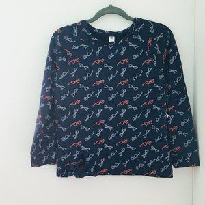 BRAND NEW shirt with glasses print